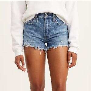 Levi’s 501 High Rise Denim Shorts